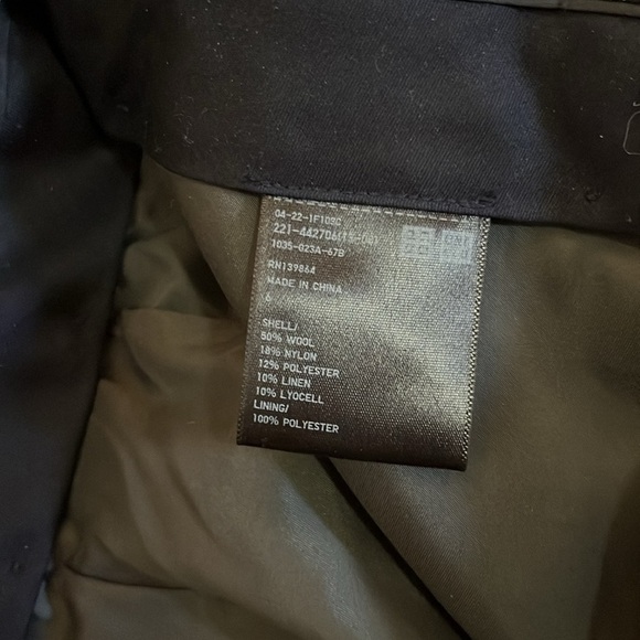 Uniqlo x Ines de la Fressange Paris Wool Blend Grey Plaid Trousers size 6 - Picture 3 of 4